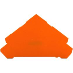 WAGO 280-323 End and intermediate plate; 1 mm thick; for quadruple-deck terminal blocks; orange