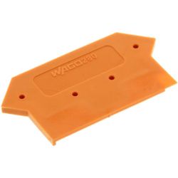 WAGO 280-331 End and intermediate plates; 2.5mm thick; orange