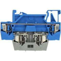 WAGO 280-531 Double-deck terminals; for DIN-rail 35 x 15 and 35 x 7.5; 2.5mm<sup>2</sup>; CAGE CLAMP®; 2.50mm<sup>2</sup>; blue/gray