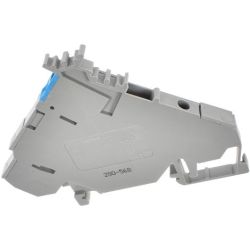 WAGO 280-568 2-conductor actuator supply terminals; with colored conductor entries; 2.5mm<sup>2</sup>; CAGE CLAMP®; 2.50mm<sup>2</sup>; gray