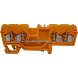 WAGO 280-603 4-conductor through terminals; 2.5mm<sup>2</sup>; center marking; for DIN-rail 35 x 15 and 35 x 7.5; CAGE CLAMP&reg;; 2.50mm<sup>2</sup>; orange