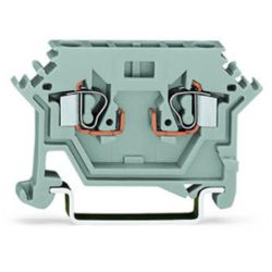 WAGO 280-616 2-conductor carrier terminals; for DIN-rail 35 x 15 and 35 x 7.5; 2.5mm<sup>2</sup>; CAGE CLAMP®; 2.50mm<sup>2</sup>; gray