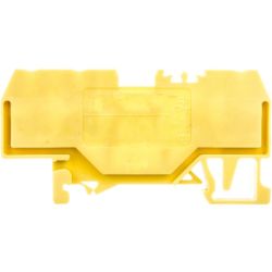 WAGO 280-672 3-conductor through terminals; 2.5mm<sup>2</sup>; center marking; for DIN-rail 35 x 15 and 35 x 7.5; CAGE CLAMP&reg;; 2.50mm<sup>2</sup>; yellow