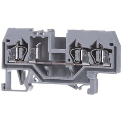 WAGO 280-681 3-conductor through terminals; 2.5mm<sup>2</sup>; center marking; for DIN-rail 35 x 15 and 35 x 7.5; CAGE CLAMP&reg;; 2.50mm<sup>2</sup>; gray