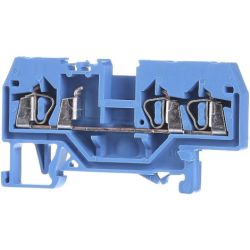 WAGO 280-684 3-conductor through terminals; 2.5mm<sup>2</sup>; suitable for Ex i applications; center marking; for DIN-rail 35 x 15 and 35 x 7.5; CAGE CLAMP&reg;; 2.50mm<sup>2</sup>; blue