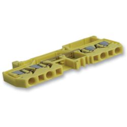 WAGO 280-832 4-conductor through terminals; 2.5 mm<sup>2</sup>; center marking; for DIN-rail 35 x 15 and 35 x 7.5; CAGE CLAMP&reg;; 2.50 mm<sup>2</sup>; yellow