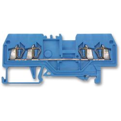 WAGO 280-834 4-conductor through terminals; 2.5 mm<sup>2</sup>; suitable for Ex i applications; center marking; for DIN-rail 35 x 15 and 35 x 7.5; CAGE CLAMP&reg;; 2.50 mm<sup>2</sup>; blue