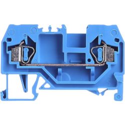 WAGO 280-904 2-conductor through terminals; 2.5mm<sup>2</sup>; suitable for Ex i applications; center marking; for DIN-rail 35 x 15 and 35 x 7.5; CAGE CLAMP&reg;; 2.50 mm<sup>2</sup>; blue
