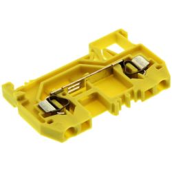 WAGO 280-906 2-conductor through terminals; 2.5mm<sup>2</sup>; center marking; for DIN-rail 35 x 15 and 35 x 7.5; CAGE CLAMP&reg;; 2.50mm<sup>2</sup>; yellow