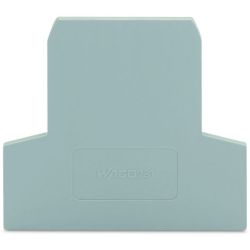 WAGO 281-311 End and intermediate plate; 2.5mm thick; gray