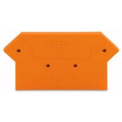 WAGO 281-317 End and intermediate plate; 3mm thick; orange