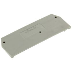 WAGO 281-324 End and intermediate plate; 2.5mm thick; gray