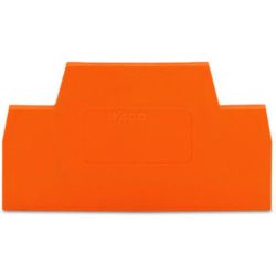 WAGO 281-341 End and intermediate plates; 2.5mm thick; orange