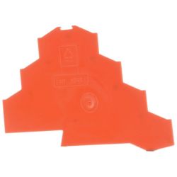 WAGO 281-366 End and intermediate plates; 1mm thick; orange