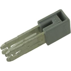 WAGO 281-402 Adjacent jumper; insulated; IN = IN terminal block; gray