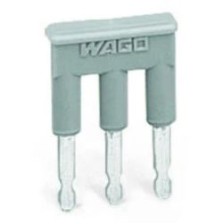 WAGO 281-483 Jumpers; 3-way; insulated; gray