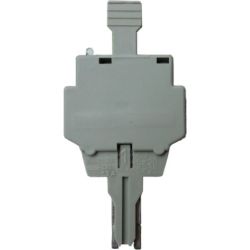 WAGO 281-512/281-418 Fuse plugs; with pull-tab; for miniature metric fuses 5 x 20 mm and 5 x 25 mm; with blown fuse indication by neon lamp; 120 V; 6 mm wide; gray