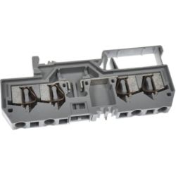 WAGO 281-656 4-conductor carrier terminals; for DIN-rail 35 x 15 and 35 x 7.5; 4mm<sup>2</sup>; CAGE CLAMP&reg;; 4.00mm<sup>2</sup>; gray