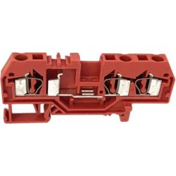WAGO 281-679 3-conductor through terminals; 4mm<sup>2</sup>; center marking; for DIN-rail 35 x 15 and 35 x 7.5; CAGE CLAMP&reg;; 4.00mm<sup>2</sup>; red