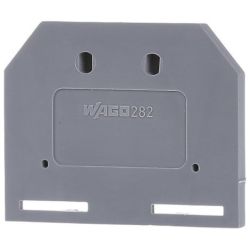 WAGO 282-301 End and intermediate plate; 4mm thick; gray