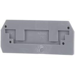 WAGO 282-325 End and intermediate plates; 2.5 mm thick; gray