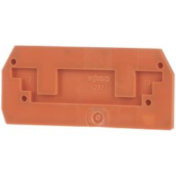 WAGO 282-328 End and intermediate plates; 2.5 mm thick; orange
