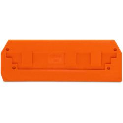 WAGO 282-339 End and intermediate plates; 2.5 mm thick; orange