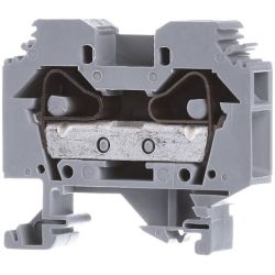 WAGO 283-101 2-conductor through terminals; 16mm<sup>2</sup>; lateral marker slots; for DIN-rail 35 x 15 and 35 x 7.5; CAGE CLAMP®; 16.00mm<sup>2</sup>; gray