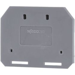 WAGO 283-301 End and intermediate plate; 4mm thick; gray