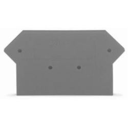 WAGO 283-316 End and intermediate plate; 4mm thick; gray