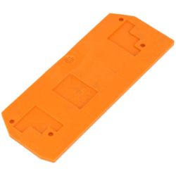 WAGO 283-328 End and intermediate plate; 2.5 mm thick; orange
