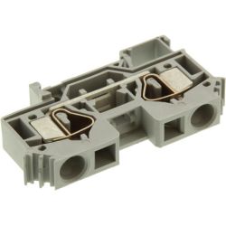 WAGO 283-601 2-conductor through terminals; 16mm<sup>2</sup>; lateral marker slots; for DIN-rail 35 x 15 and 35 x 7.5; CAGE CLAMP&reg;; 16.00mm<sup>2</sup>; gray