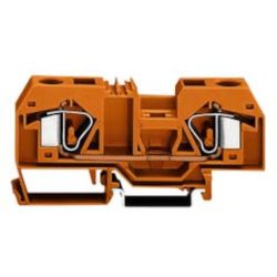 WAGO 283-902 2-conductor through terminals; 16 mm<sup>2</sup>; center marking; for DIN-rail 35 x 15 and 35 x 7.5; CAGE CLAMP&reg;; 16.00 mm<sup>2</sup>; orange