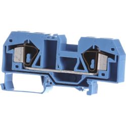 WAGO 283-904 2-conductor through terminal block; 16 mm<sup>2</sup>; center marking; for DIN-rail 35 x 15 and 35 x 7.5; CAGE CLAMP&reg;; 16.00 mm<sup>2</sup>; blue