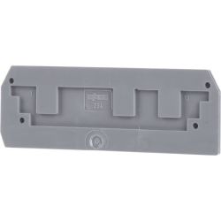 WAGO 284-308 End and intermediate plates; 2.5 mm thick; gray
