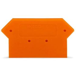 WAGO 284-317 End and intermediate plates; 2.5 mm thick; orange