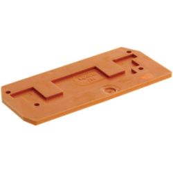 WAGO 284-328 End and intermediate plates; 2.5 mm thick; orange