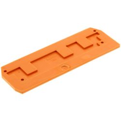WAGO 284-339 End and intermediate plates; 2.5 mm thick; orange