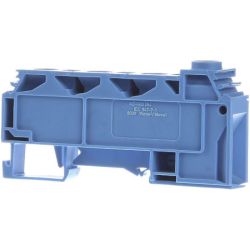WAGO 284-624 Distribution terminal block; 10 mm<sup>2</sup>; lateral marker slots; for DIN-rail 35 x 15 and 35 x 7.5; screw-type and 3 x CAGE CLAMP® connection 10 mm<sup>2</sup>; 1 x screw-clamp 35 mm<sup>2</sup>; 10,00 mm<sup>2</sup>; blue