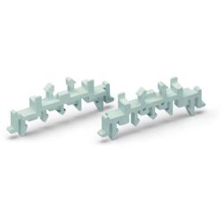 WAGO 288-002 Universal mounting foot; snap-fit type; suitable for DIN 15, 35 and 32 rails; gray