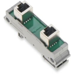 WAGO 289-172 Interface modules; RJ-45; Cat. 5; in mounting carrier