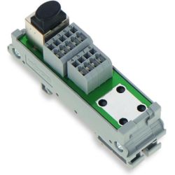 WAGO 289-175 Interface module; RJ-45; PCB terminal block, double-row; Cat. 5; in mounting carrier; with shield connection; with shield clamping saddle; 1.50 mm<sup>2</sup> 51176324