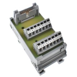 WAGO 289-502 Interface module; Pluggable connectors per DIN 41651; 14-pole; PCB terminal blocks, double-row; in mounting carrier; 2.50 mm<sup>2</sup>