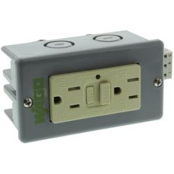 WAGO 51018351 CPO Series 120VAC 15A 35mm DIN Rail Mount Ground Fault Circuit Interrupt Outlet Box