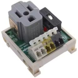 WAGO 8002-025/K050-613/000-8100 CPO Series 120VAC 5A DIN Rail Fused PCB Outlet with Load Terminals & Red LED Outlet Boxes