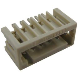 WAGO 733-336 MCS MICRO THT male headers; 0.8 x 0.8mm solder pin; straight; 100% protected against mismating; Pin spacing 2.5mm; 6-pole; light gray