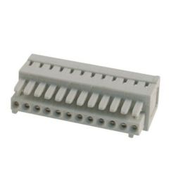 WAGO 734-112 MCSMINI 1-conductor female plug; 100% protected against mismating; 1.5 mm<sup>2</sup>; Pin spacing 3.5 mm; 12-pole; 1,50 mm<sup>2</sup>; light gray
