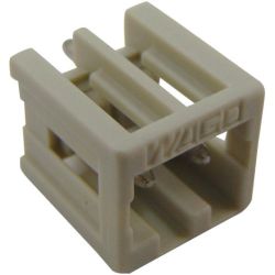 WAGO 734-132 MCS MINI THT male headers; 1.0 x 1.0 mm solder pin; straight; 100% protected against mismating; Pin spacing 3.5mm; 2-pole; light gray
