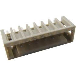 WAGO 734-138 MCS MINI THT male headers; 1.0 x 1.0 mm solder pin; straight; 100% protected against mismating; Pin spacing 3.5mm; 8-pole; light gray