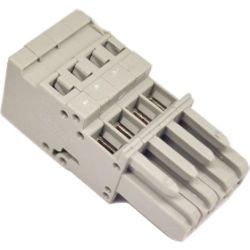WAGO 769-104 X-COM 1-conductor female plugs; 4 mm<sup>2</sup>; 4-pole; 4,00 mm<sup>2</sup>; gray